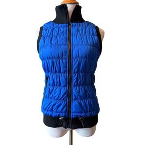 Black Rivet Women's Puffer Vest - Blue, Medium